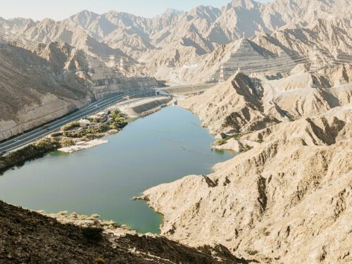 Hatta border visa change route near Hatta mountains in UAE